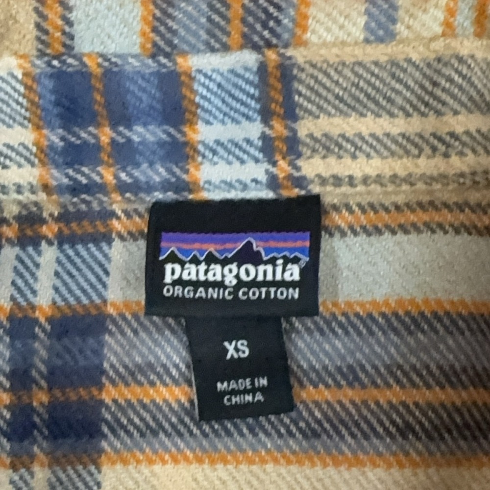 Patagonia Fjord Flannel Shirt Women's XS Plaid Organic Cotton Button-Up - Picture 3 of 9